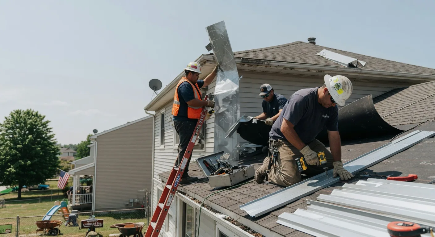Storm Damage Metal Roof Repair in Bull Shoals, AR